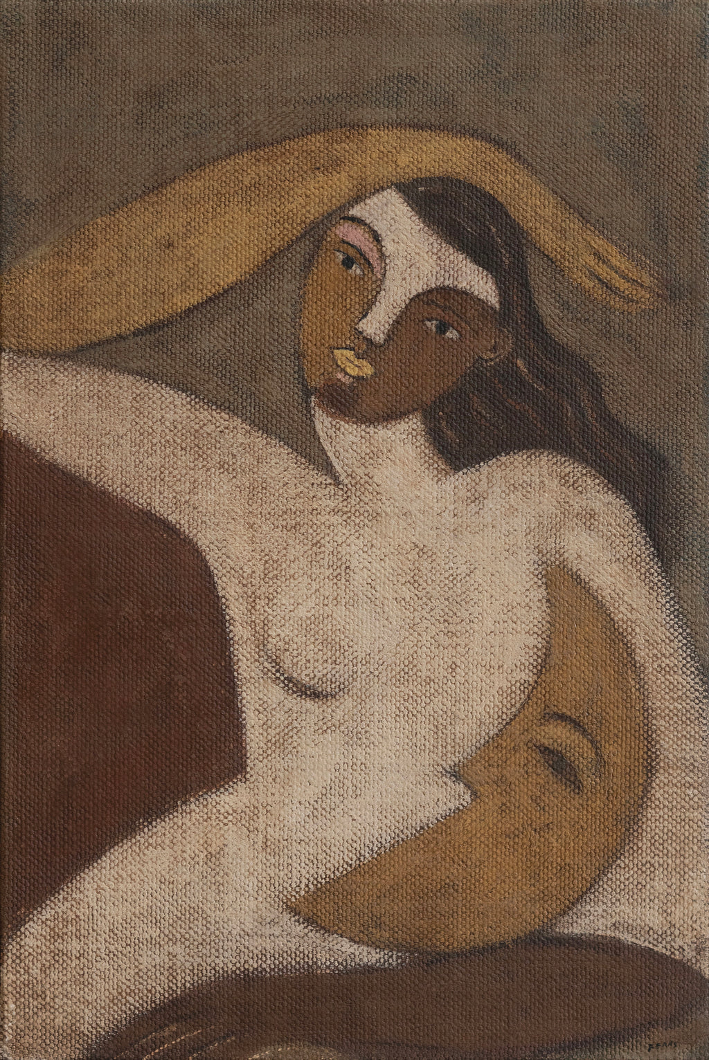 Painting by Brittany Ferns titled "Keeper Of Small Worlds Three" - 2.