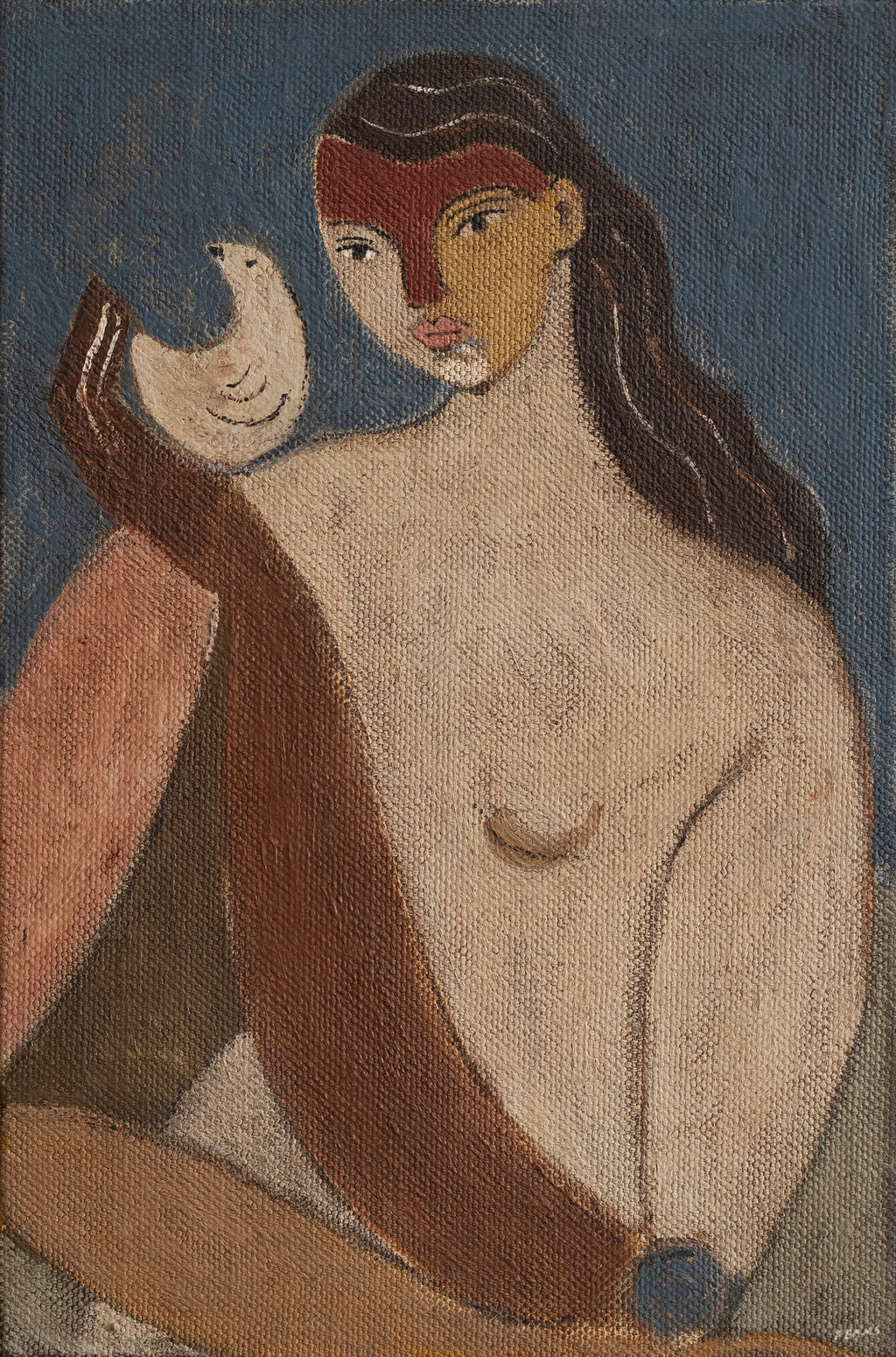 Painting by Brittany Ferns titled "Keeper Of Small Worlds Two" - 2.