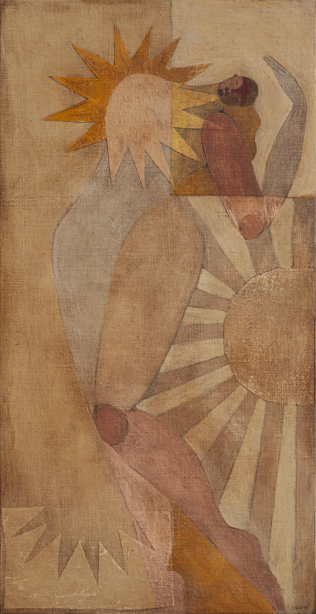 Painting by Brittany Ferns titled "Mother Sun" - 2.