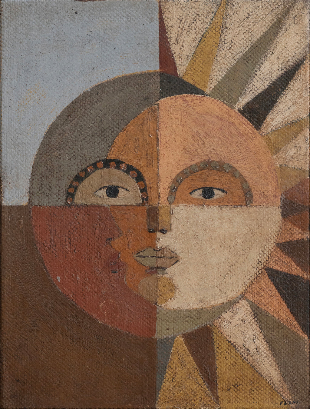 Painting by Brittany Ferns titled "The Quiet Sun" - 2.