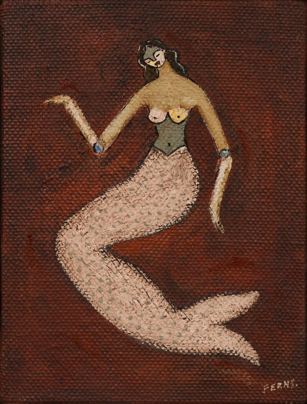 Painting by Brittany Ferns titled "The Sea's Storyteller 2" - 3.