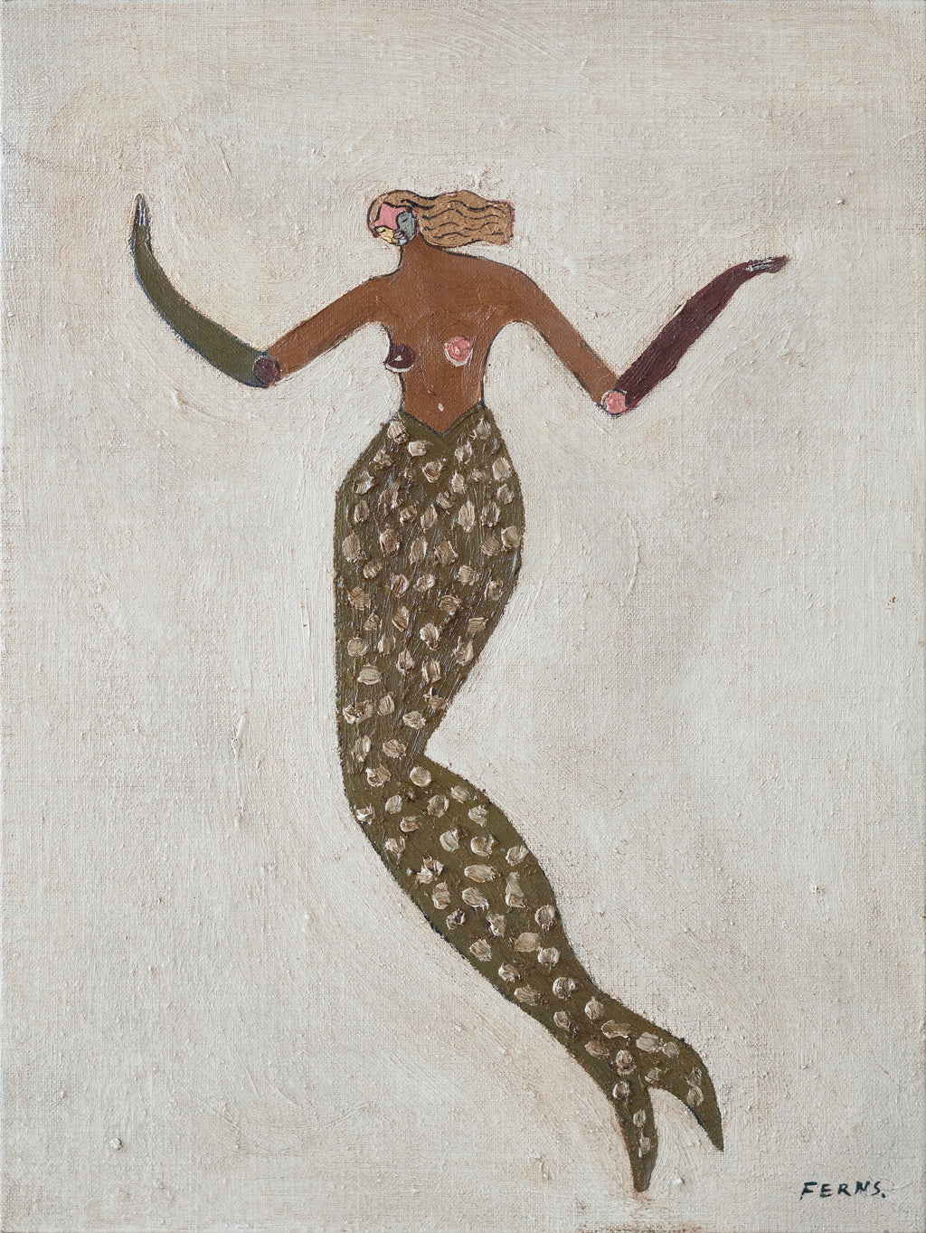 Painting by Brittany Ferns titled "The Tidekeeper 1" - 2.