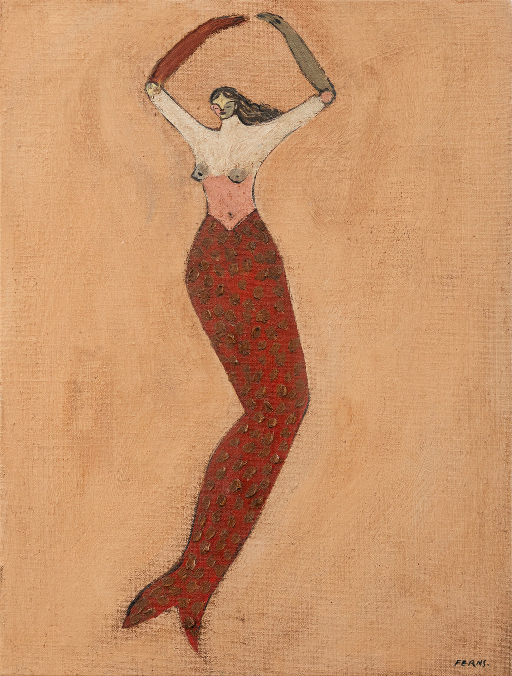 Painting by Brittany Ferns titled "The Tidekeeper 4" - 2.