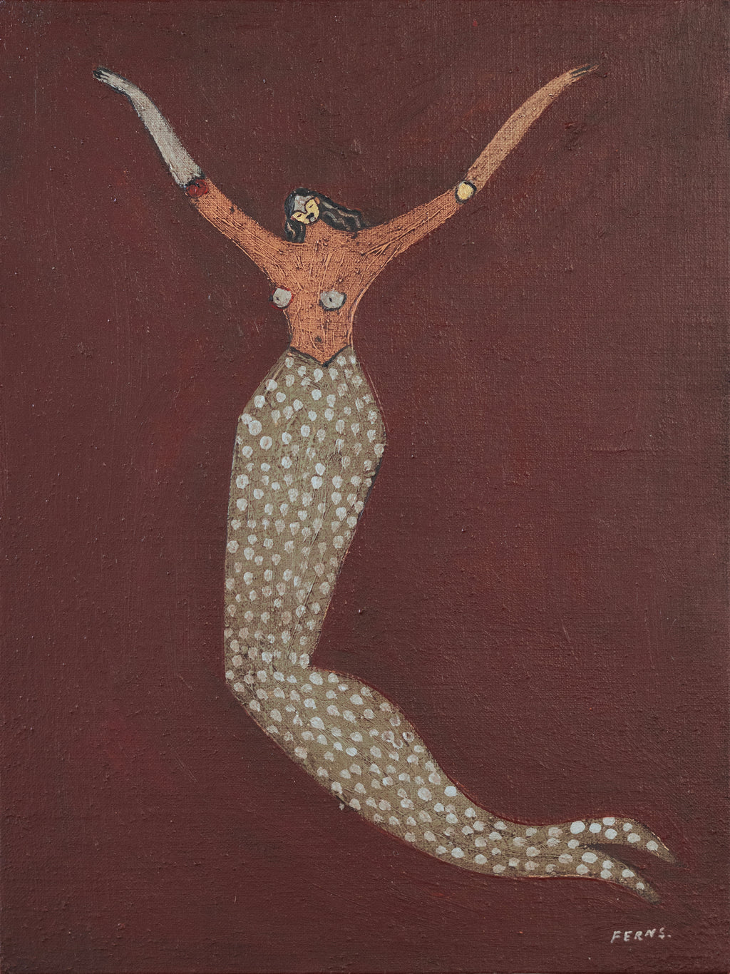Painting by Brittany Ferns titled "The Tidekeeper 5" - 2.