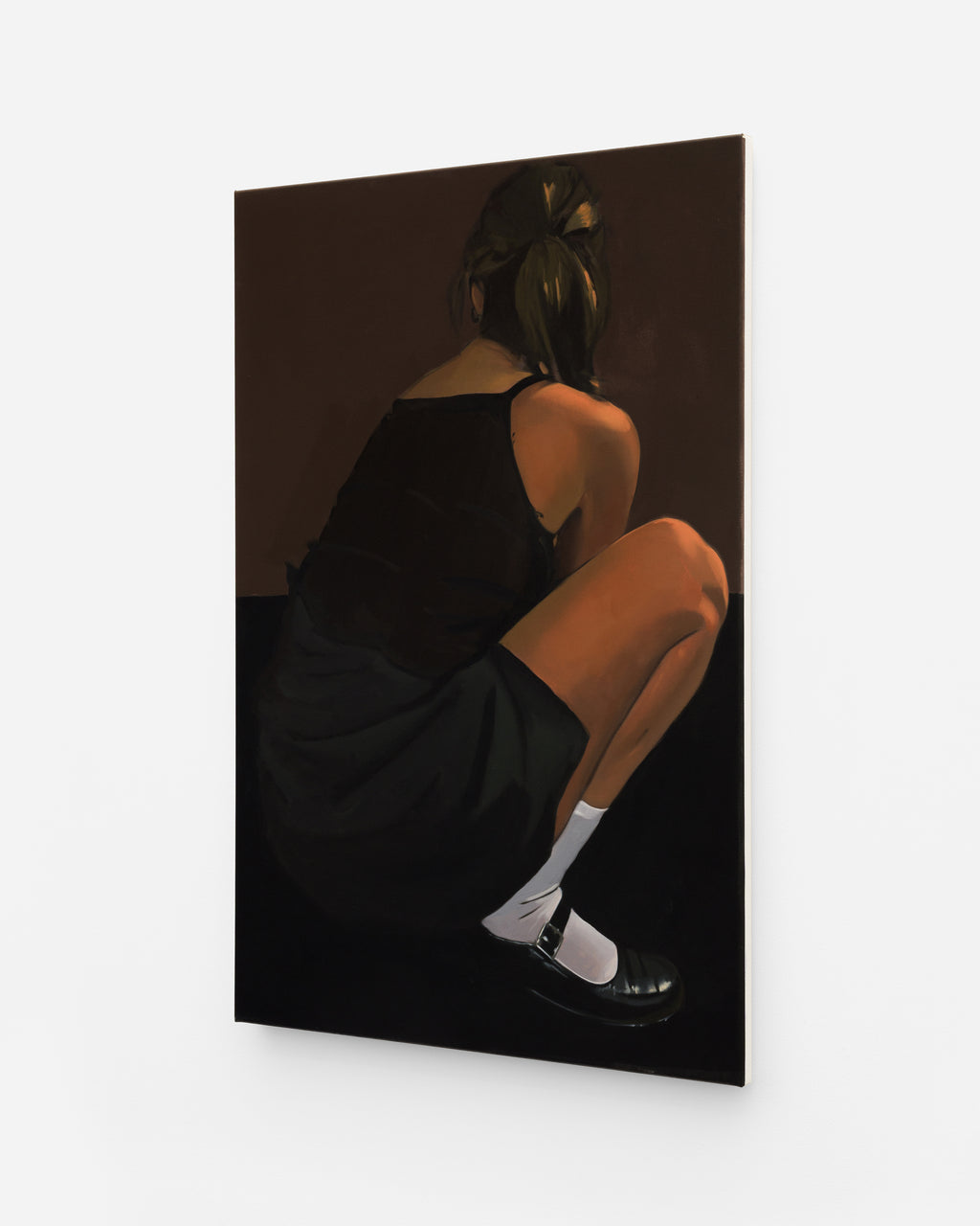 Painting by Bryce Anderson titled "Crouching Figure" - 3.