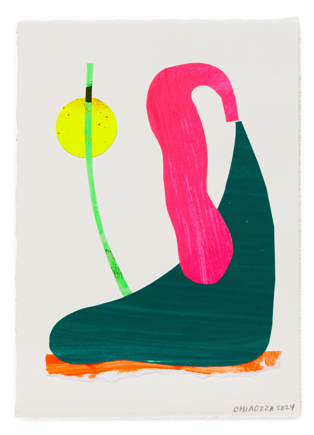Mixed Media by Adam Frezza & Terri Chiao (CHIAOZZA) titled "Exquisite Plant Collage (Untitled)" - 2.