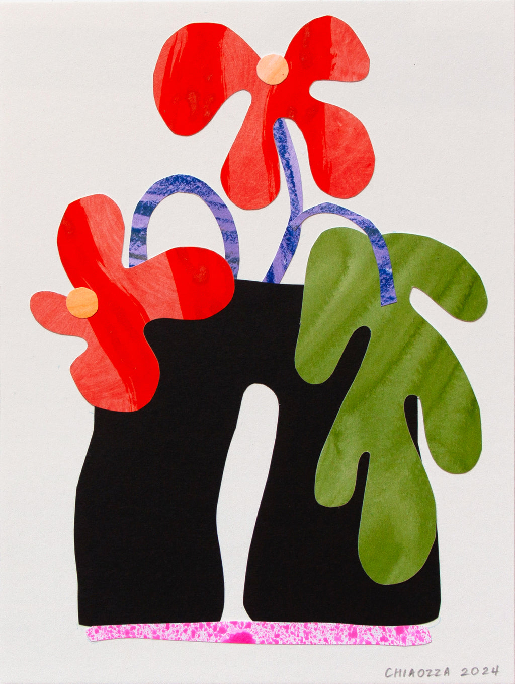 Mixed Media by Adam Frezza & Terri Chiao (CHIAOZZA) titled "Exquisite Plant Collage (Untitled)" - 2.