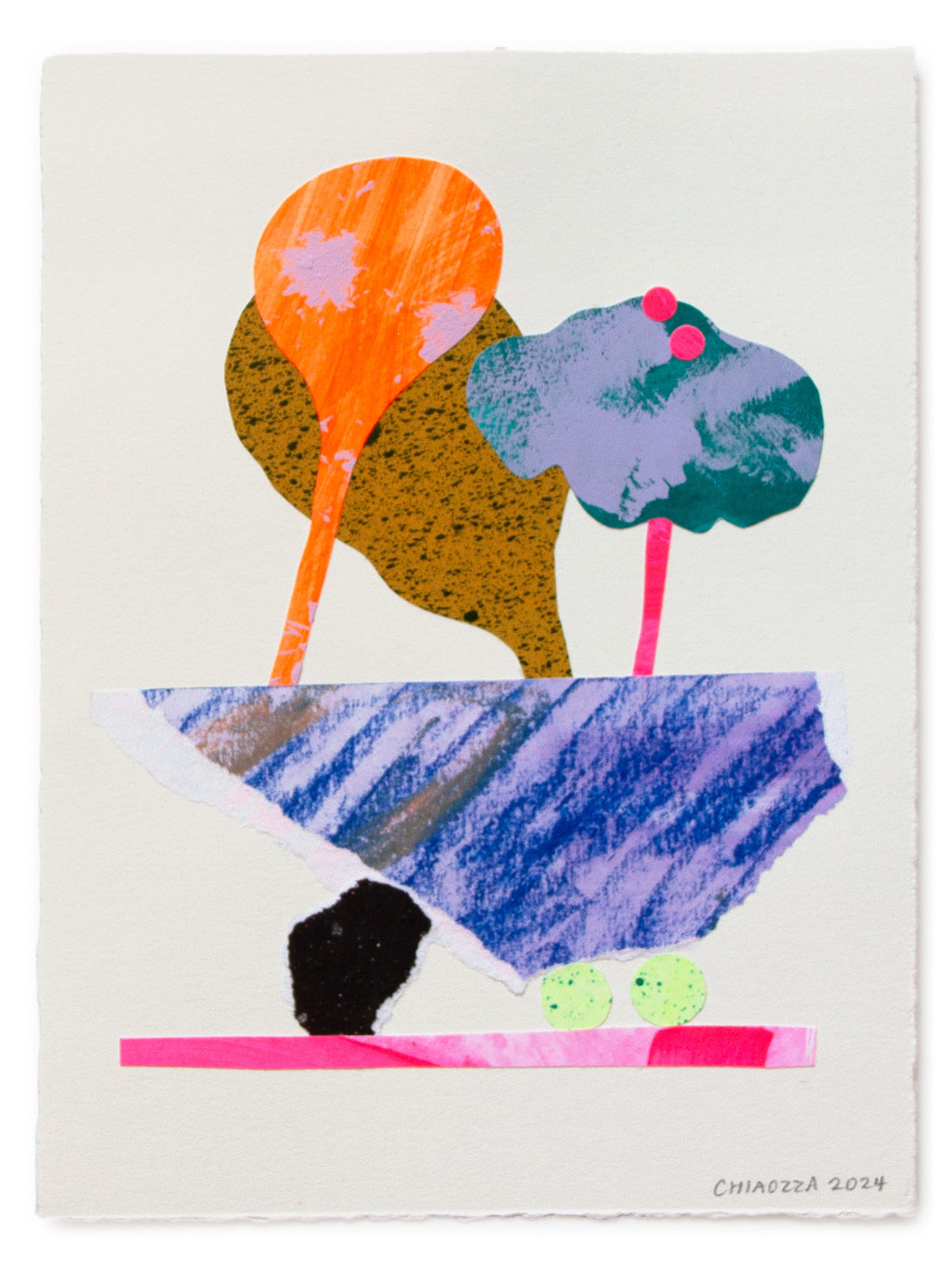 Mixed Media by Adam Frezza & Terri Chiao (CHIAOZZA) titled "Exquisite Plant Collage (Untitled)" - 2.