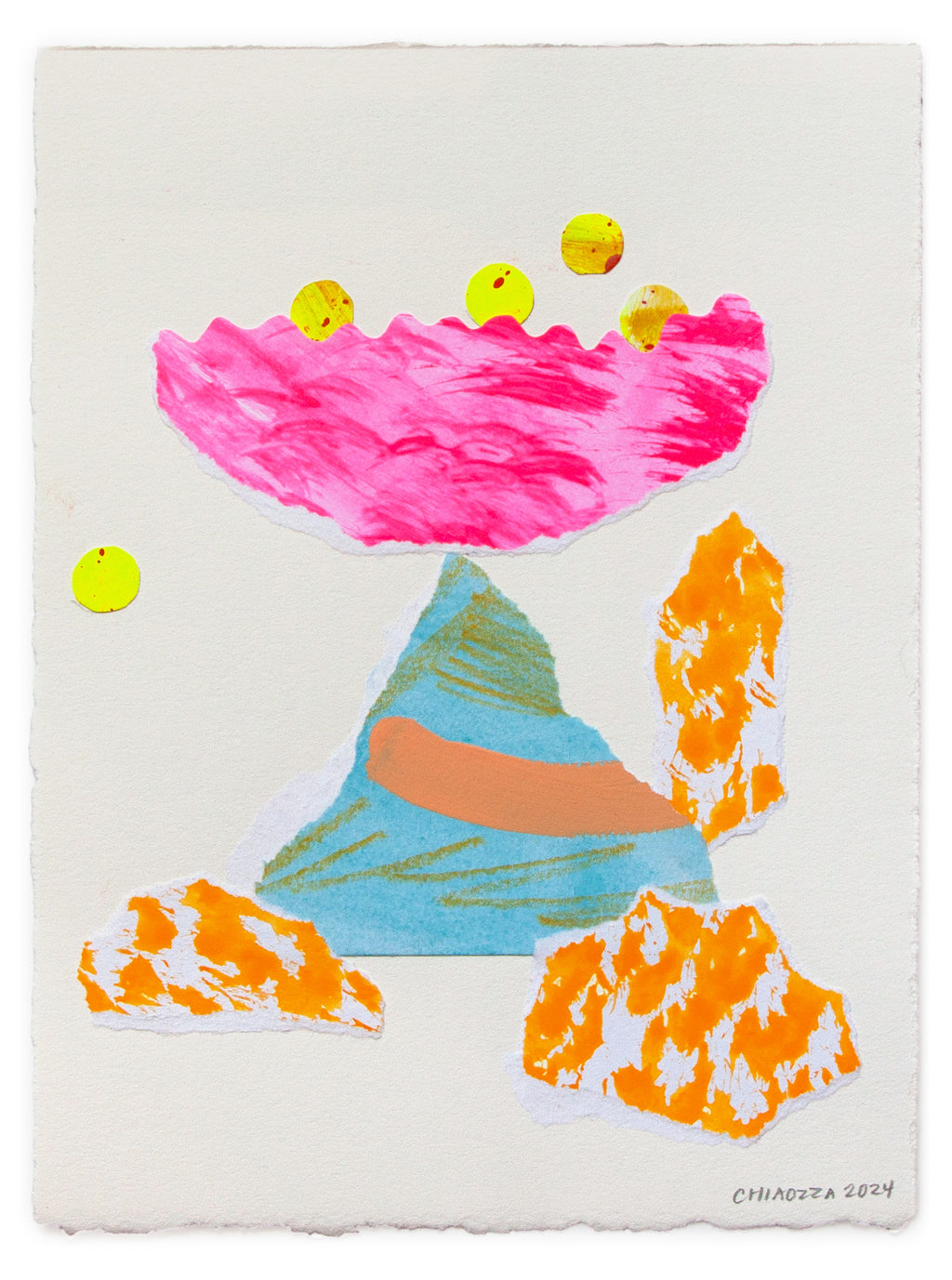 Mixed Media by Adam Frezza & Terri Chiao (CHIAOZZA) titled "Exquisite Plant Collage (Untitled)" - 2.