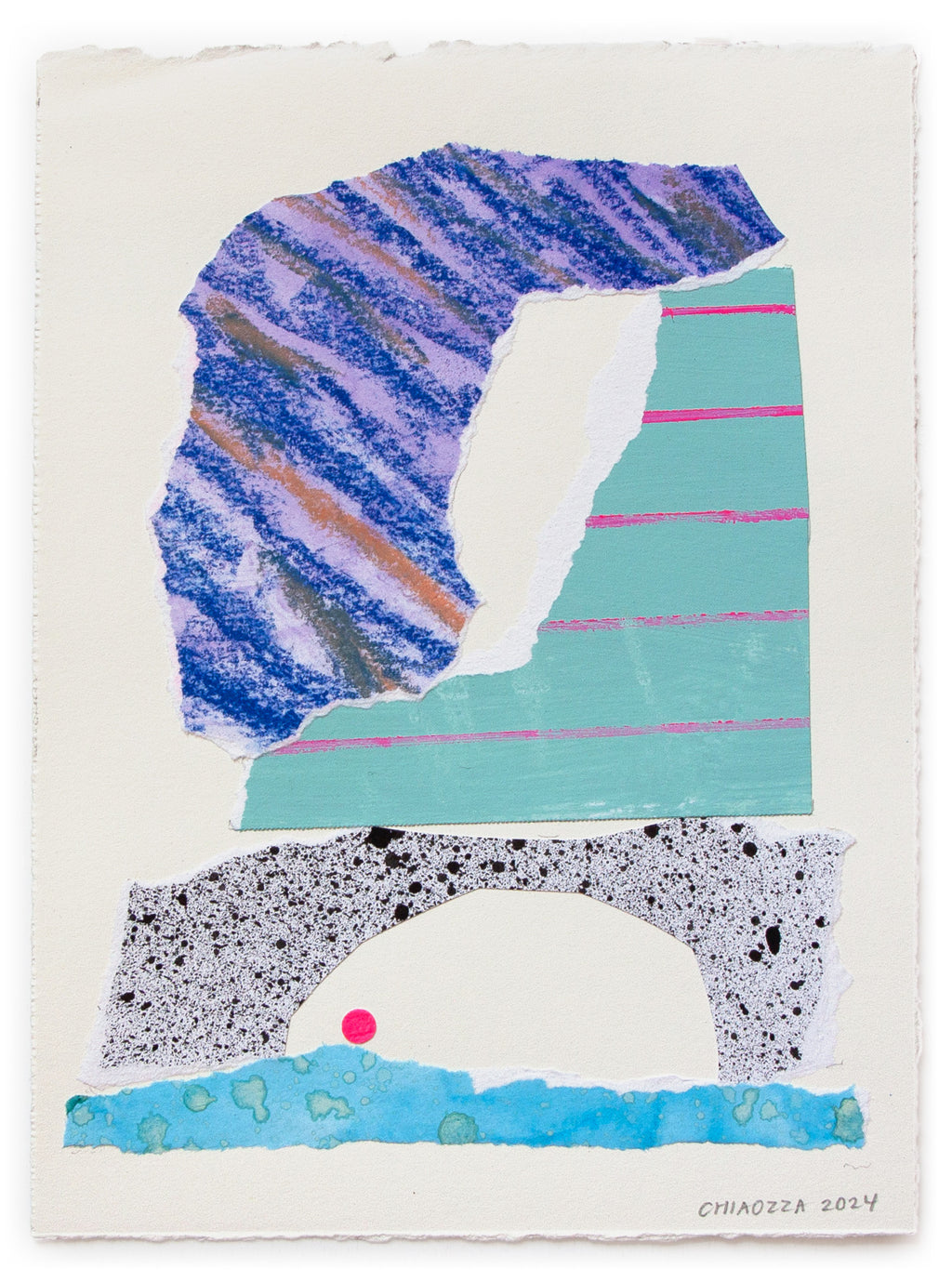 Mixed Media by Adam Frezza & Terri Chiao (CHIAOZZA) titled "Exquisite Plant Collage (Untitled)" - 2.