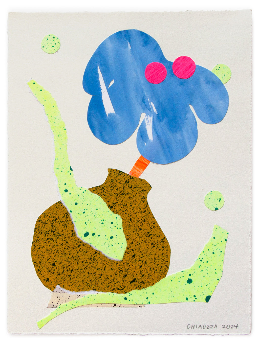 Mixed Media by Adam Frezza & Terri Chiao (CHIAOZZA) titled "Exquisite Plant Collage (Untitled)" - 2.