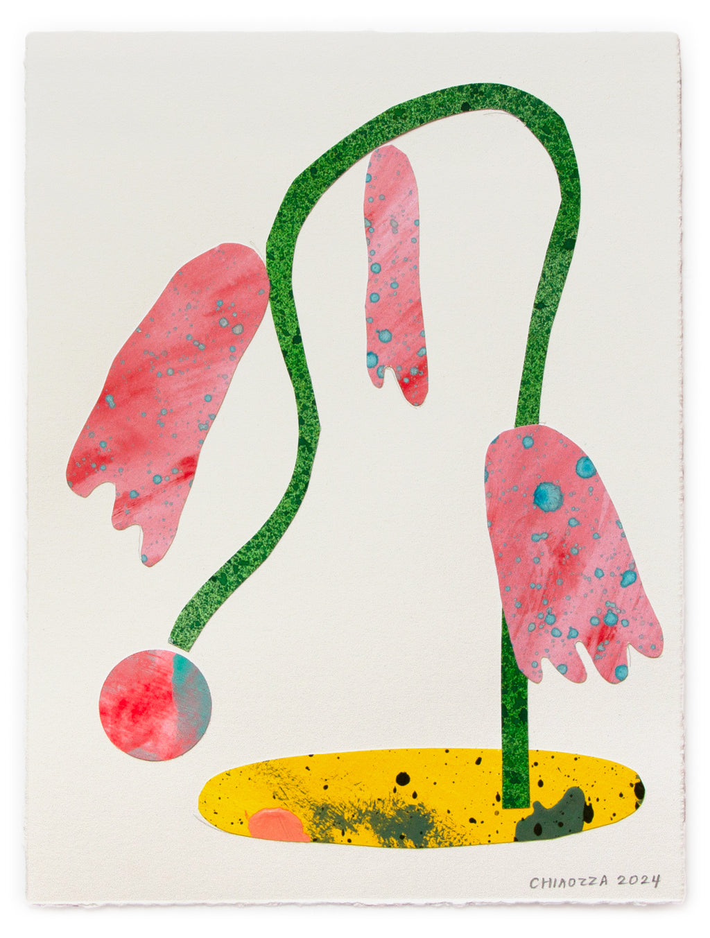 Mixed Media by Adam Frezza & Terri Chiao (CHIAOZZA) titled "Exquisite Plant Collage (Untitled)" - 2.