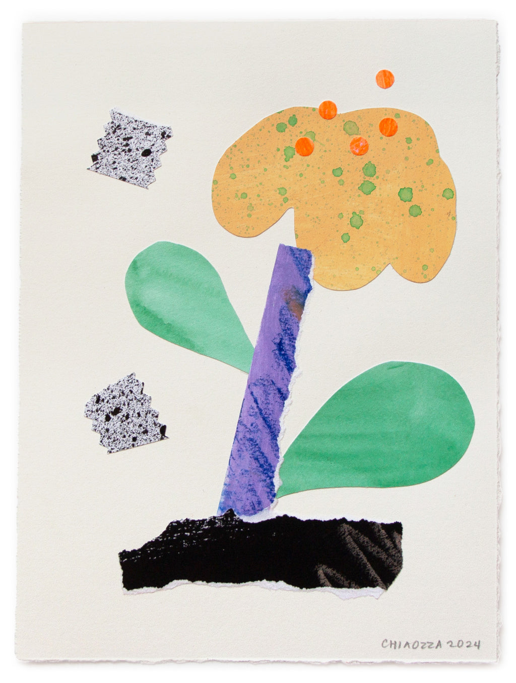 Mixed Media by Adam Frezza & Terri Chiao (CHIAOZZA) titled "Exquisite Plant Collage (Untitled)" - 2.