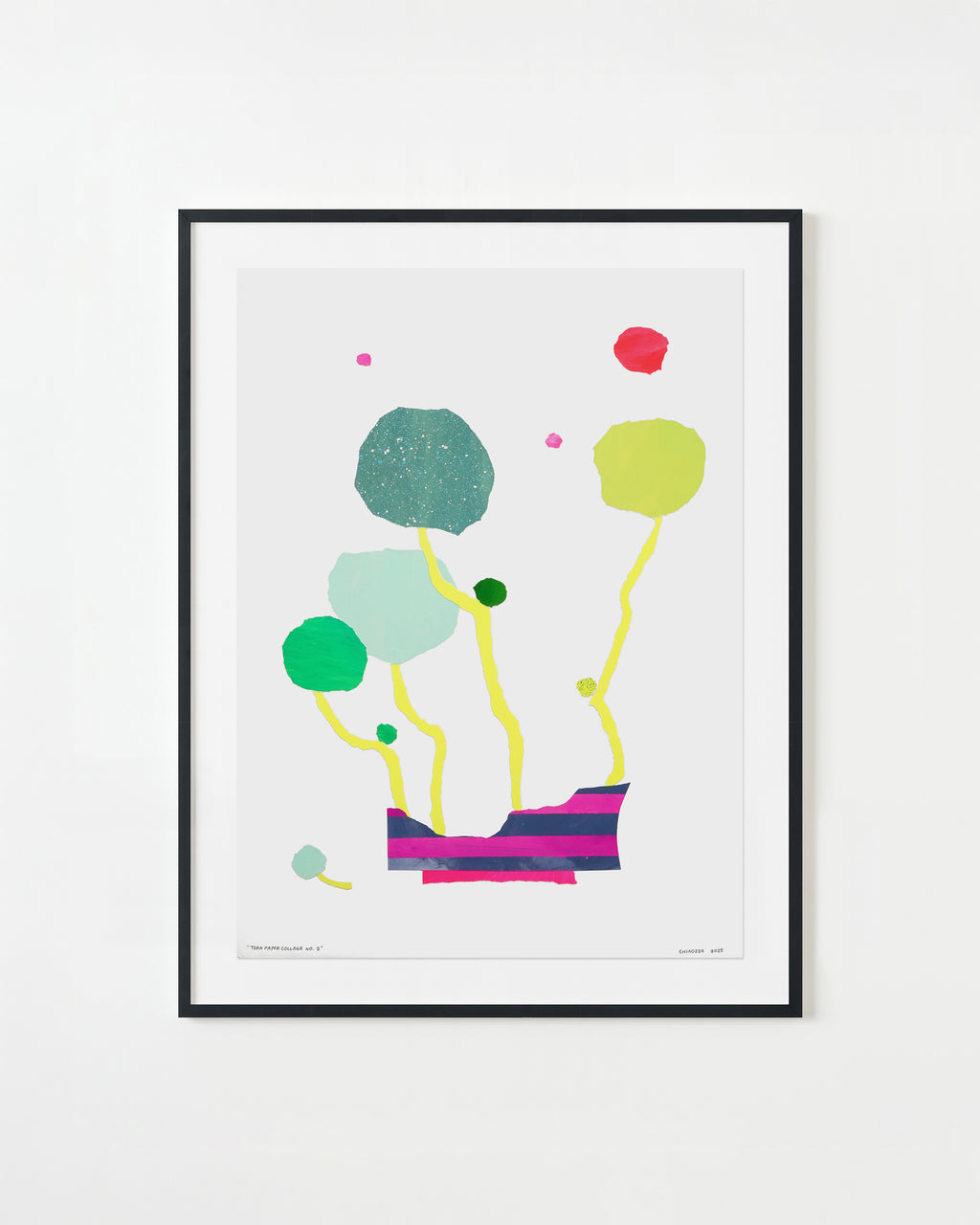 Mixed Media by Adam Frezza & Terri Chiao (CHIAOZZA) titled "Torn Paper Collage No. 2" - 4.
