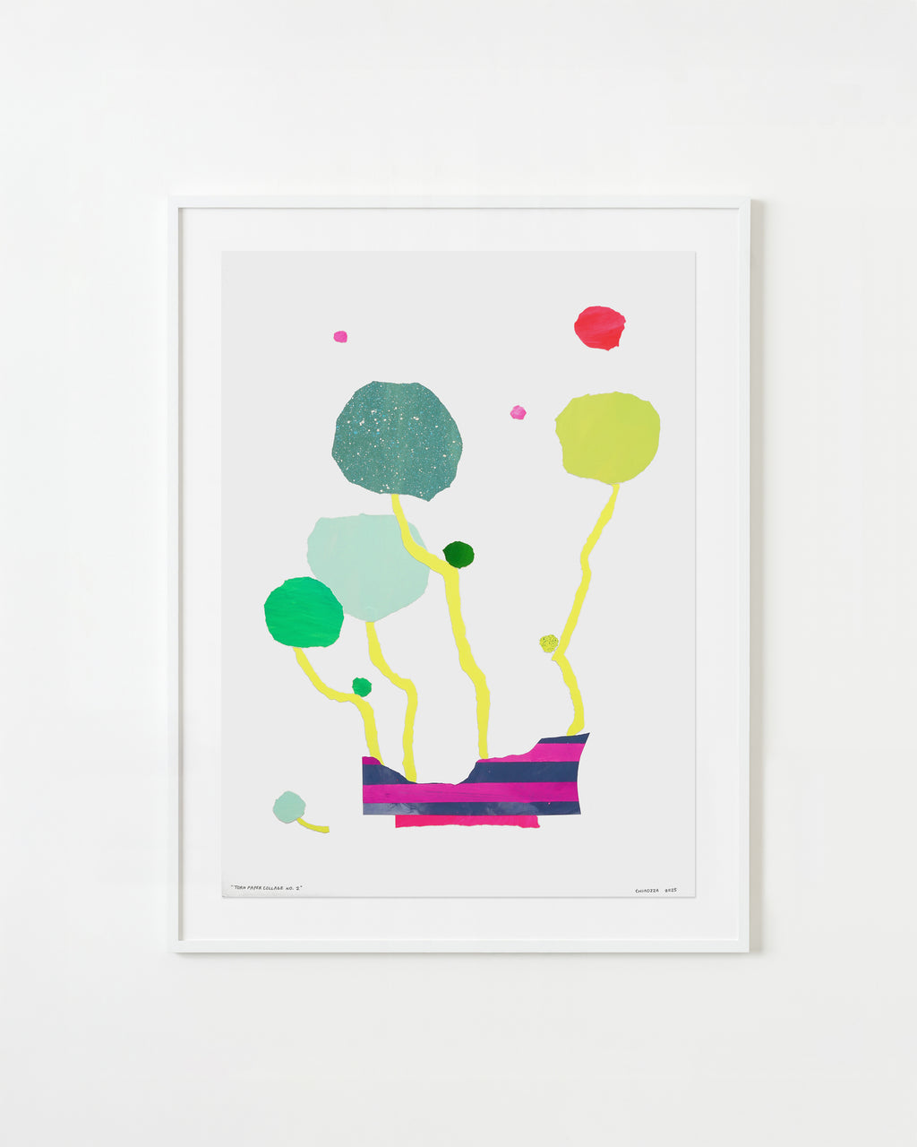 Mixed Media by Adam Frezza & Terri Chiao (CHIAOZZA) titled "Torn Paper Collage No. 2" - 3.