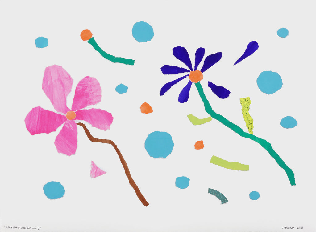 Mixed Media by Adam Frezza & Terri Chiao (CHIAOZZA) titled "Torn Paper Collage No. 3" - 2.