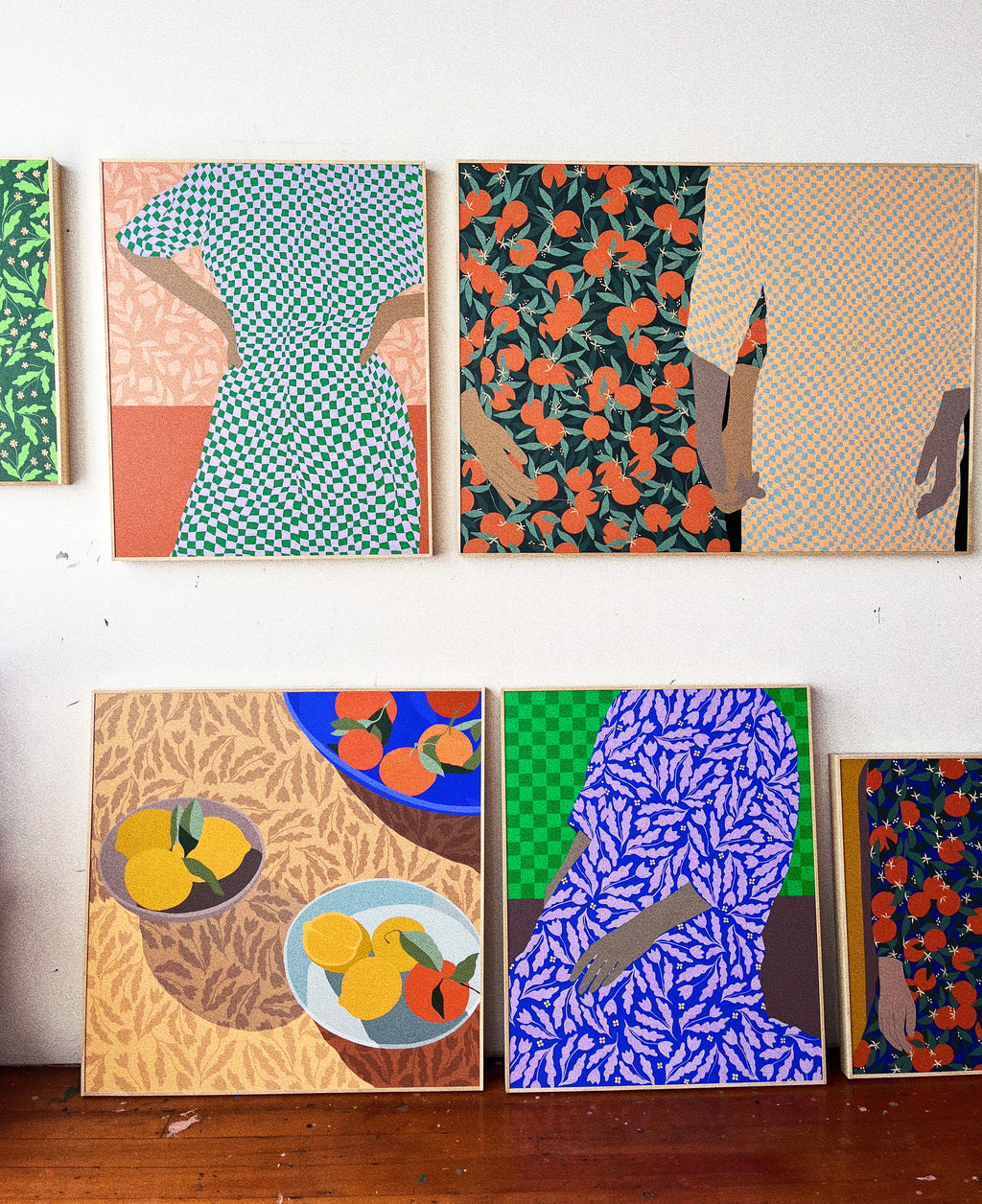 Painting by Carmen McNall titled "envelop 2" - 4.