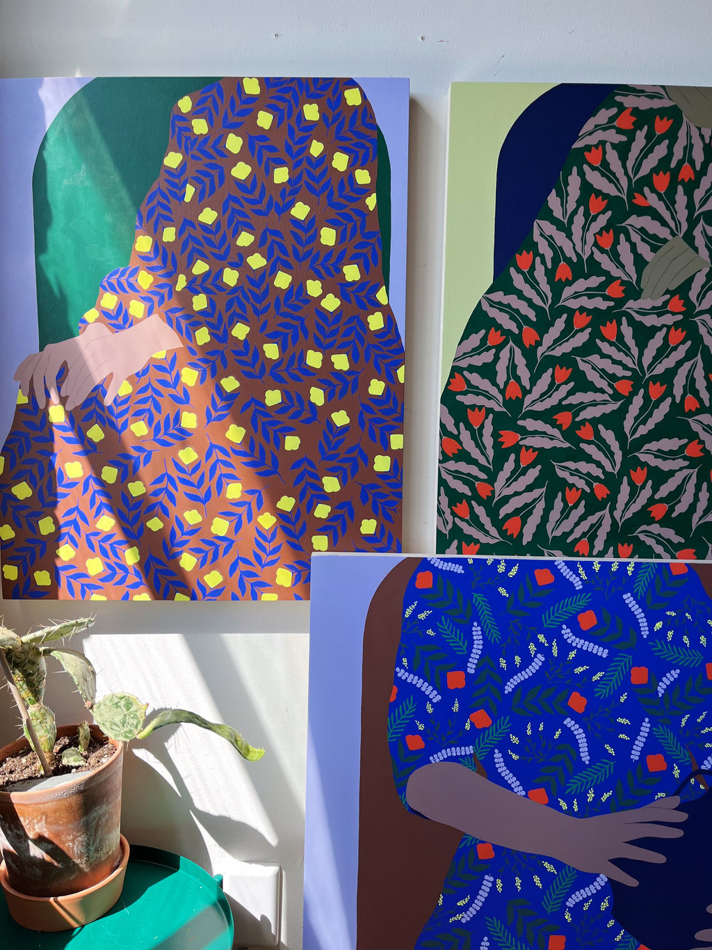 Painting by Carmen McNall titled "Enfold #16" - 6.