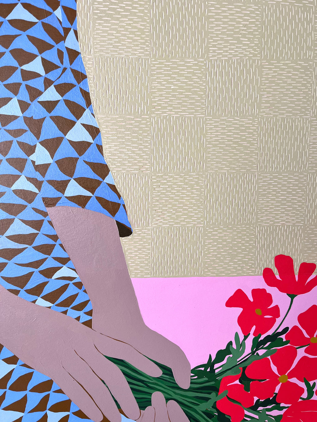 Painting by Carmen McNall titled "Bouquet of Poppies" - 3.