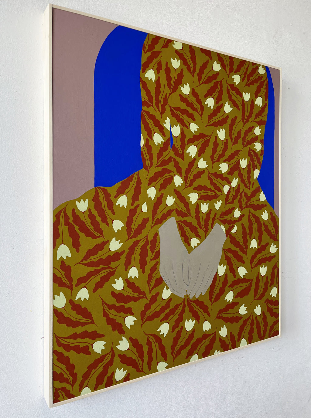 Painting by Carmen McNall titled "Enfold #19" - 3.