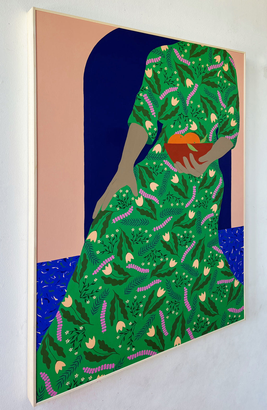 Painting by Carmen McNall titled "Offering #4" - 3.