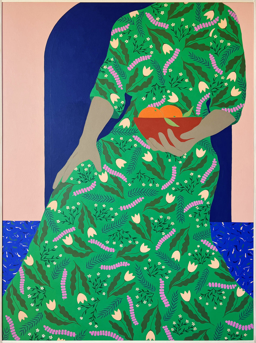 Painting by Carmen McNall titled "Offering #4" - 2.