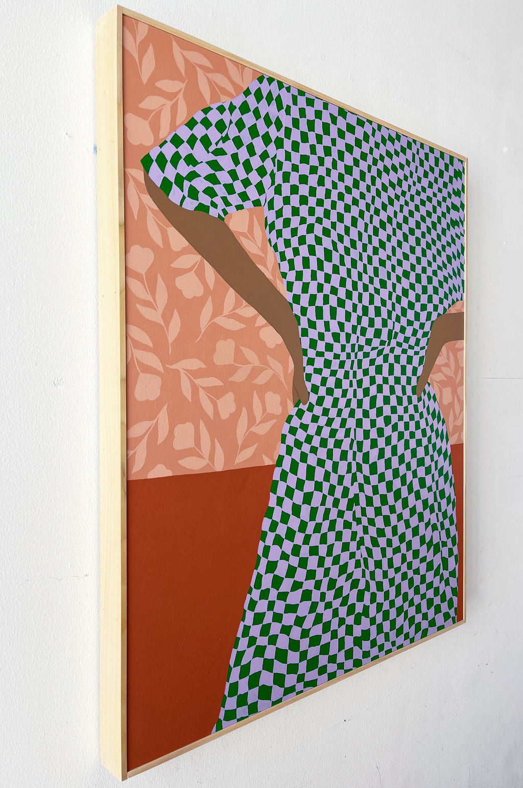 Painting by Carmen McNall titled "envelop 2" - 3.