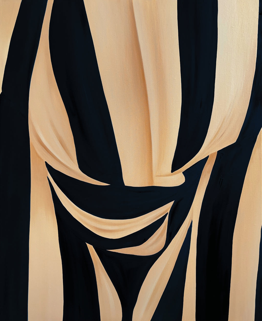 Painting by Caroline Walls titled "Tongue Tied" - 2.