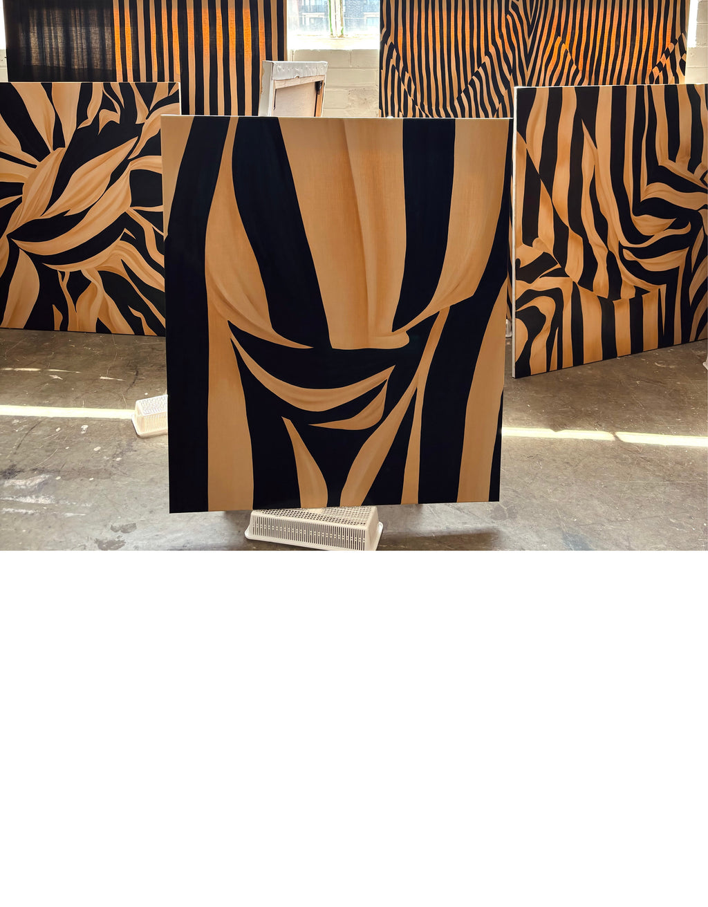 Painting by Caroline Walls titled "Tongue Tied" - 6.