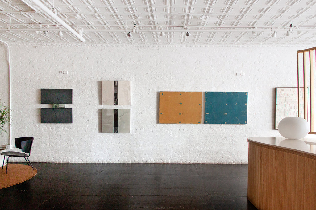 Painting by Clay Mahn titled "Holding Pattern (BV)" - 5.