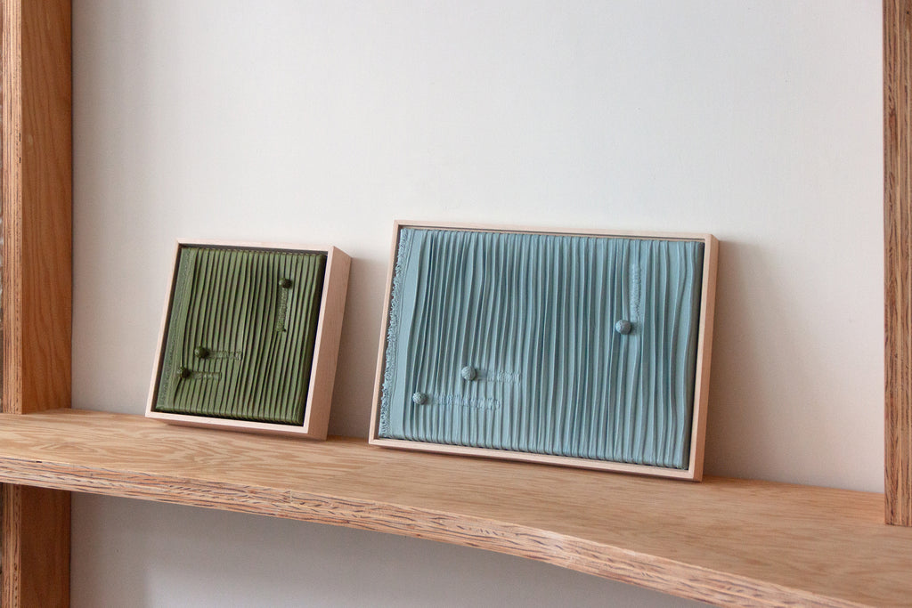 Painting by Nicole Anastas titled "Miyake II" - 6.