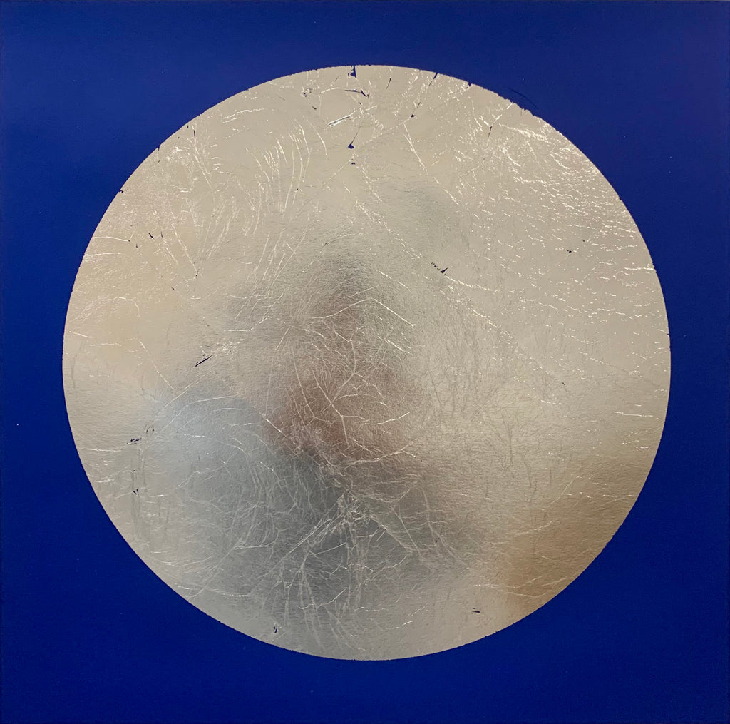 Print by Chad Kouri titled "Reflection Pool Blue (20x20 print)" - 2.