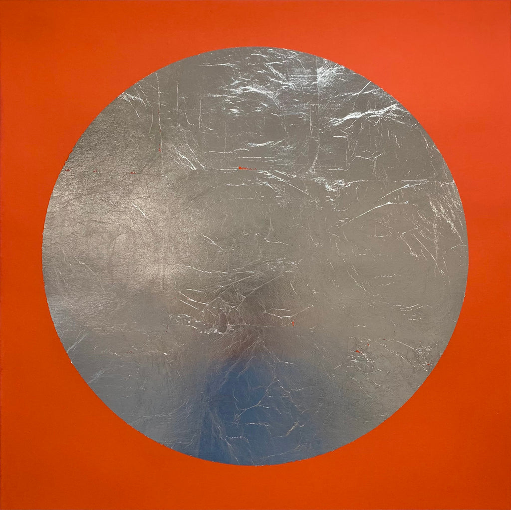 Print by Chad Kouri titled "Reflection Pool Orange (20x20 print)" - 2.