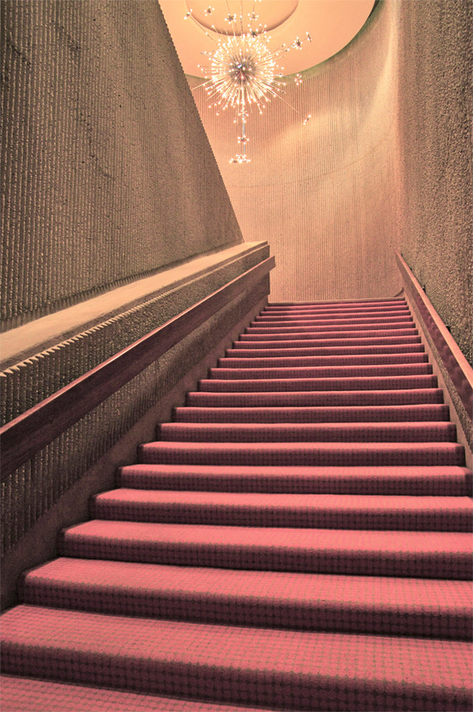 Photography by Dolly Faibyshev titled "Chandelier Staircase" - 2.