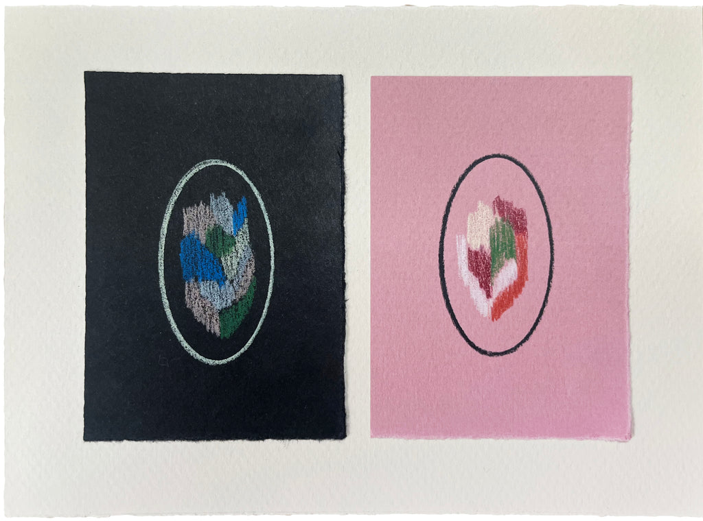 Drawing by Chloe Fields titled "Fleurs 1" - 2.