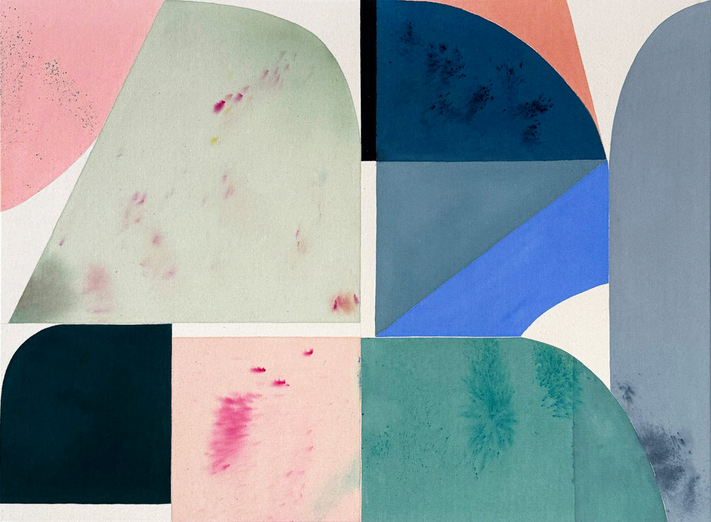 Painting by Christina Flowers titled "Collected No1" - 2.