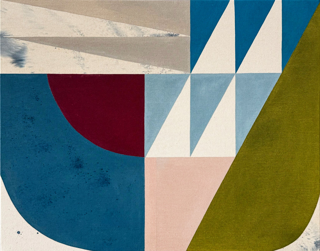 Painting by Christina Flowers titled "Collected No4" - 2.