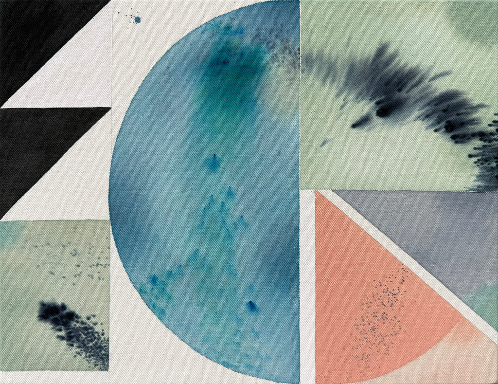 Painting by Christina Flowers titled "Collected No5" - 2.