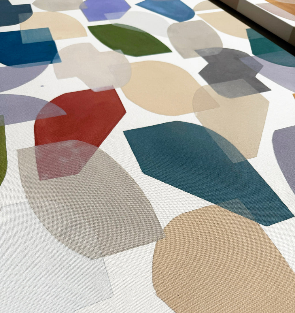Painting by Christina Flowers titled "Discourse no3" - 4.
