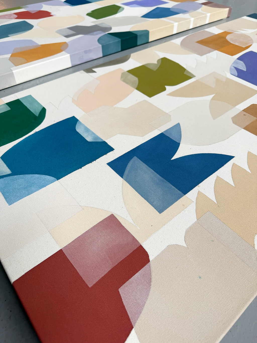 Painting by Christina Flowers titled "Discourse no4" - 3.