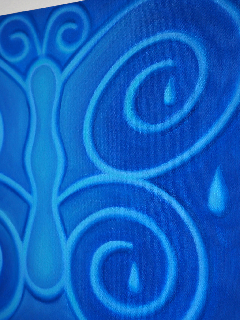 Painting by Jocelyn Tsaih titled "Coiled Wings" - 3.