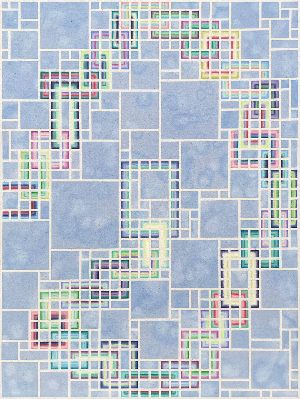 Painting by Devon Reina titled "Bandy Bandy Slang" - 4.