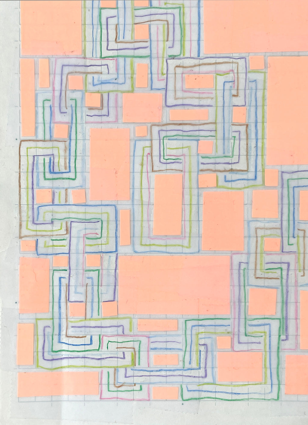 Drawing by Devon Reina titled "Figure 8 Fold (Sketchbook Series)" - 5.