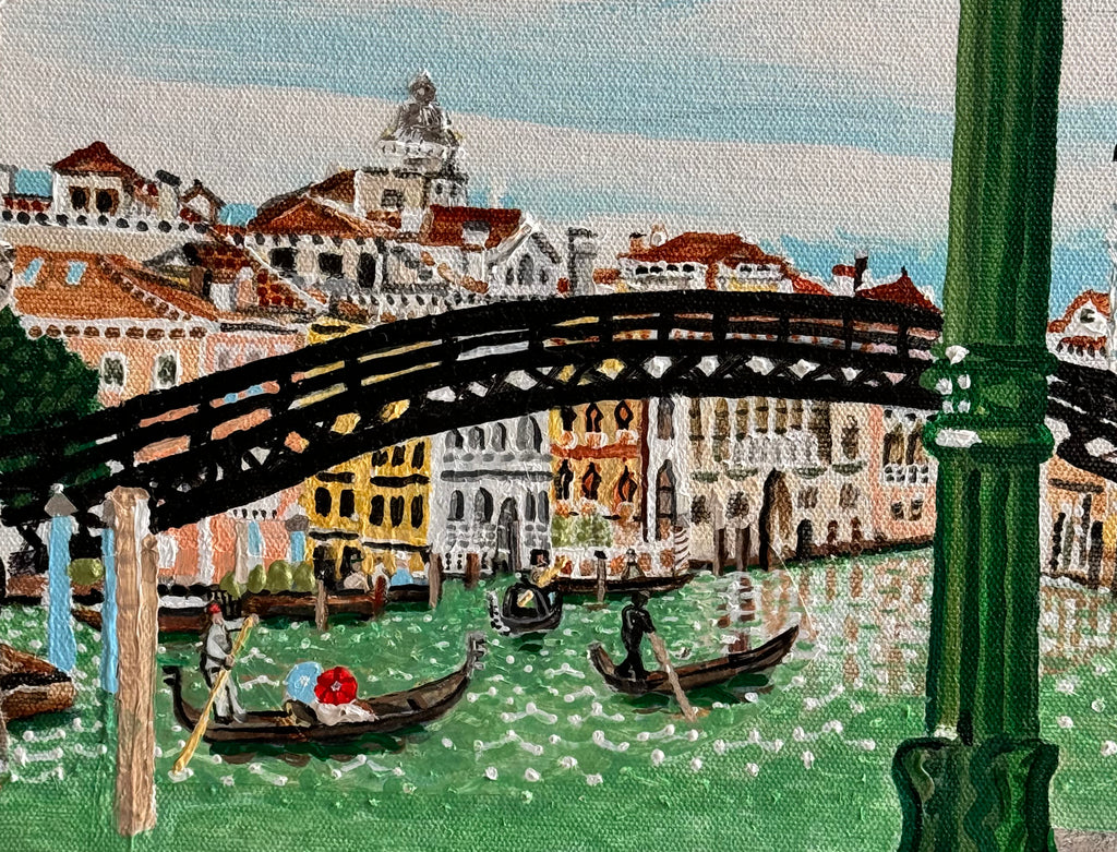 Painting by David Rhoads titled "The Grand Canal, Venice, Looking North toward the Ponte dell'Accademia" - 4.