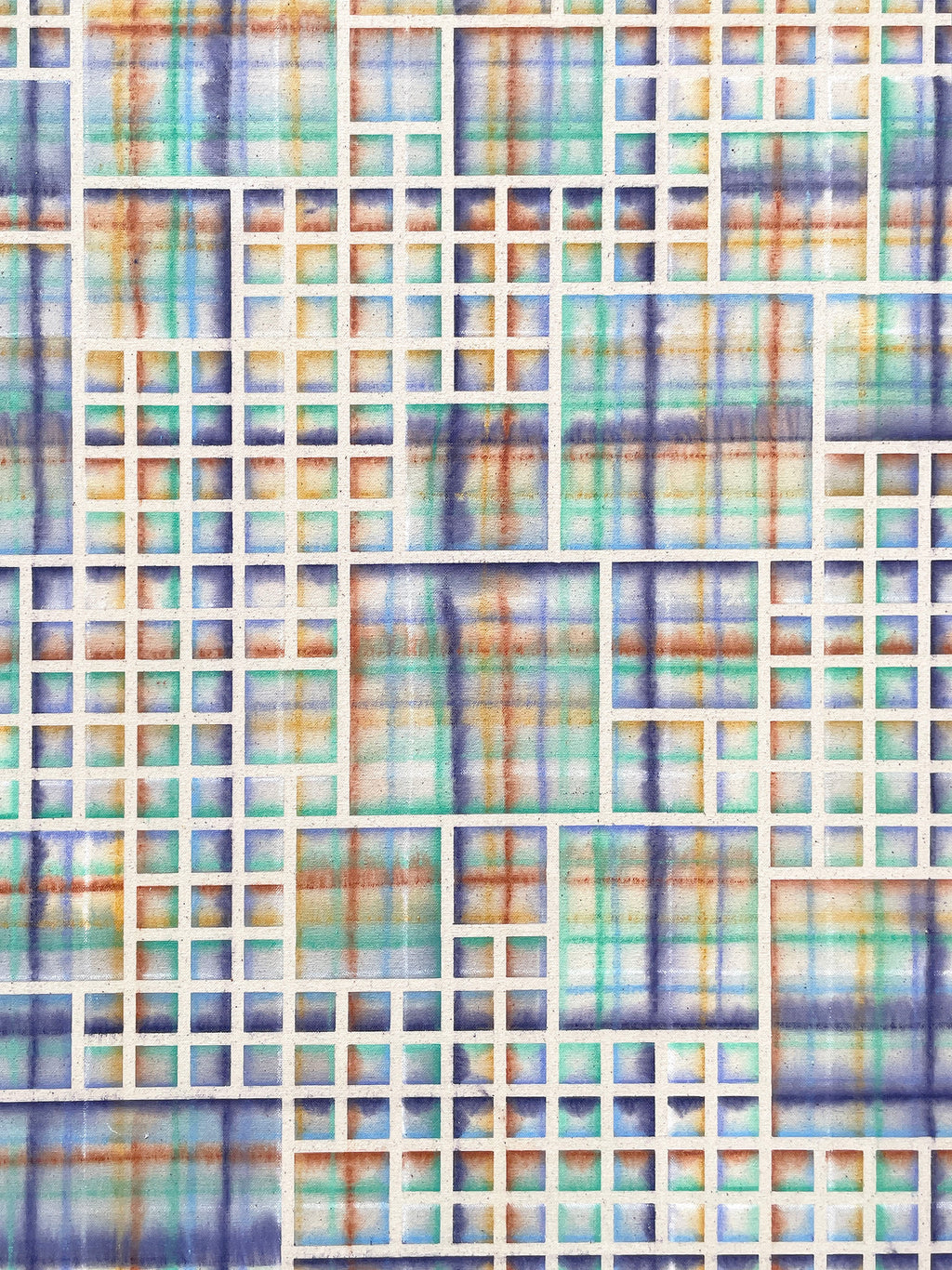 Painting by Devon Reina titled "Net, Set, Maelstrom" - 4.