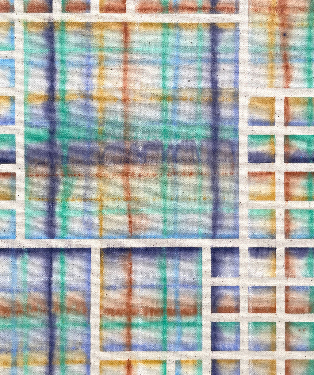 Painting by Devon Reina titled "Net, Set, Maelstrom" - 3.