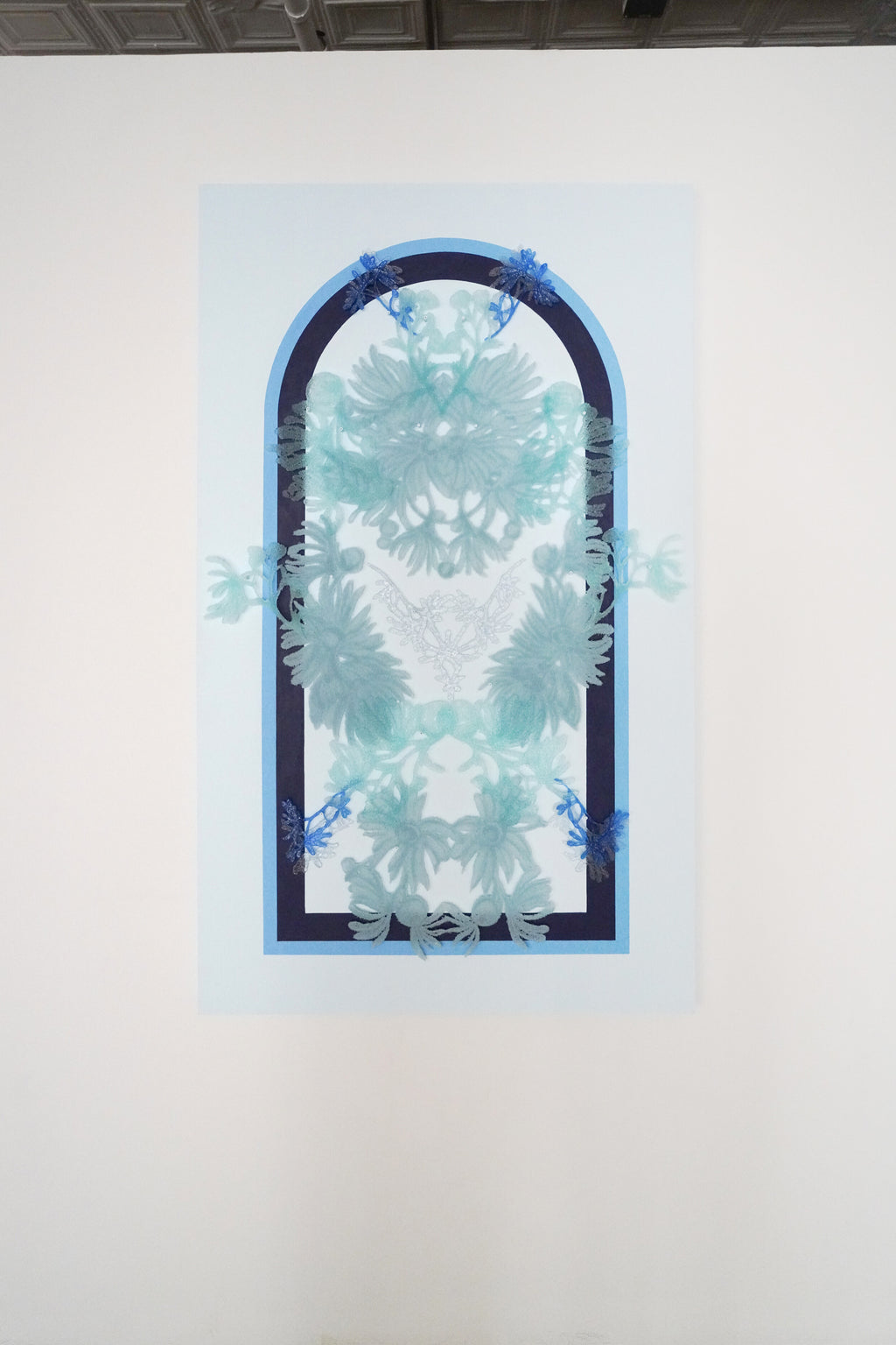 Mixed Media by Kate Clements titled "Powder Puff" - 10.