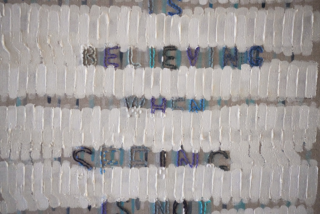 Mixed Media by Gail Tarantino titled "Seeing is Believing" - 7.