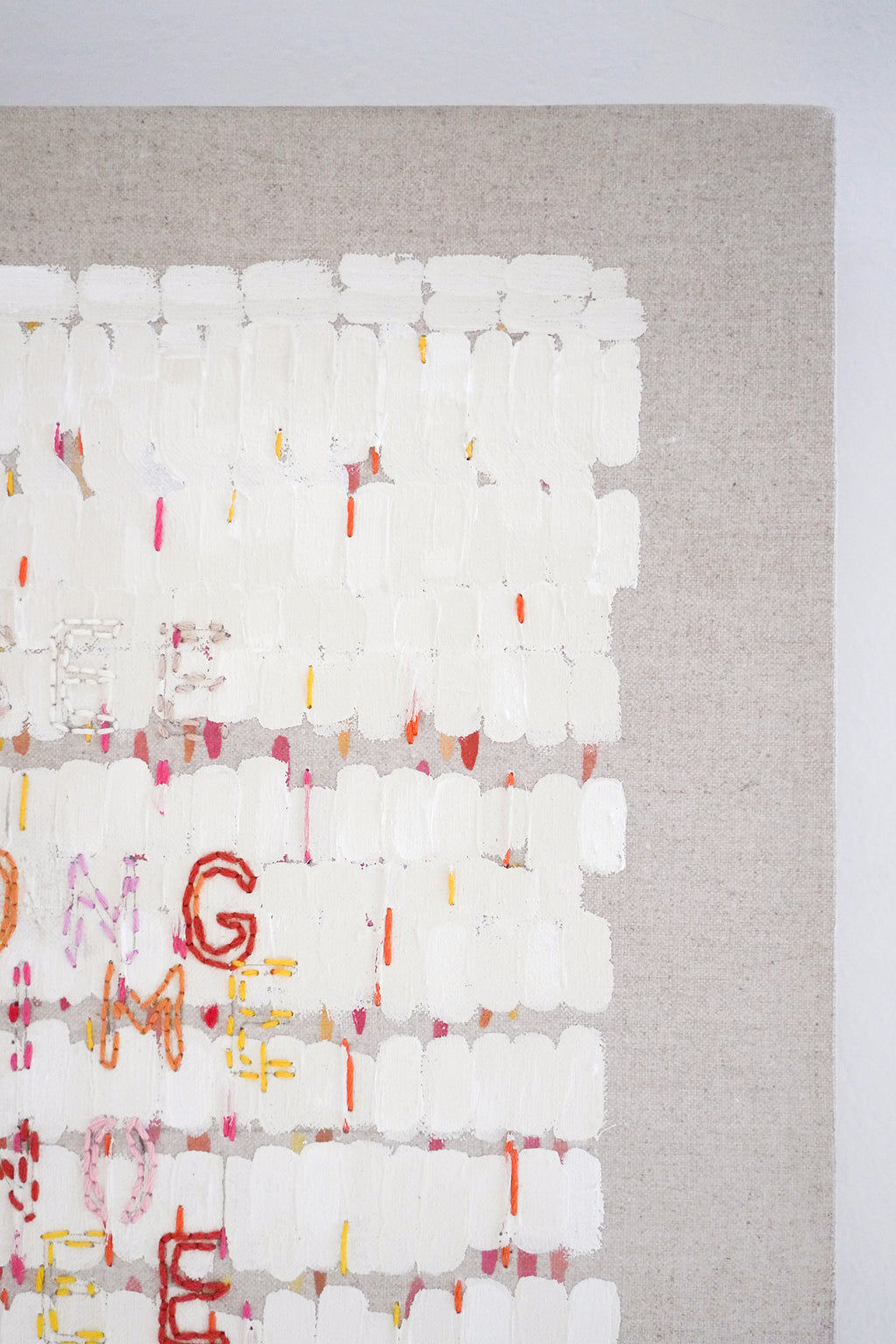 Painting by Gail Tarantino titled "Long Time No See" - 3.