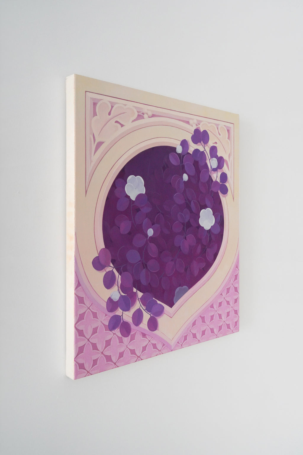 Painting by Lucía Rodríguez Pérez titled "Untitled (blinded niche III)" - 7.